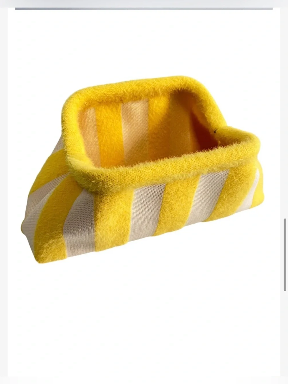 A Classy Chic Boutique Yellow and White Striped Accent Pillow